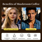 Pablo Blue Instant Mushroom Coffee with 10 Adaptogenic Mushrooms, 30 Servings