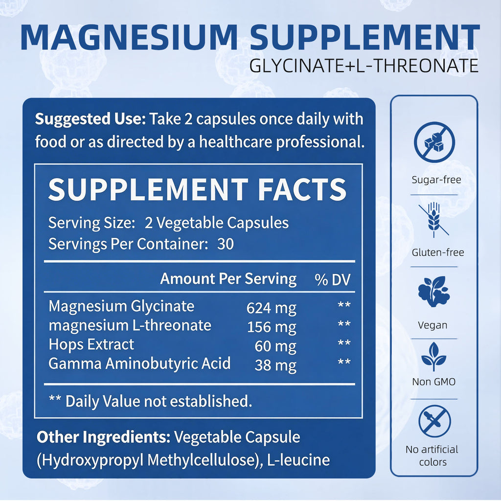 Sleep Magnesium Complex Supplement for Women & Men